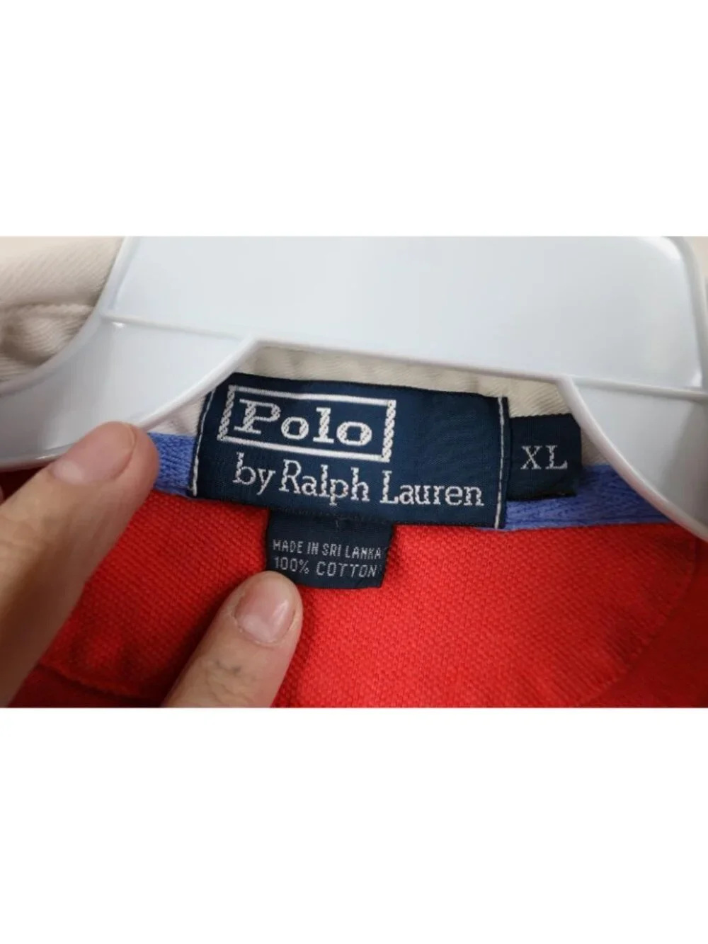 Vtg 90s Ralph Lauren Mens XL Short Sleeve Rugby Polo Shirt Salmon Pink Cotton
